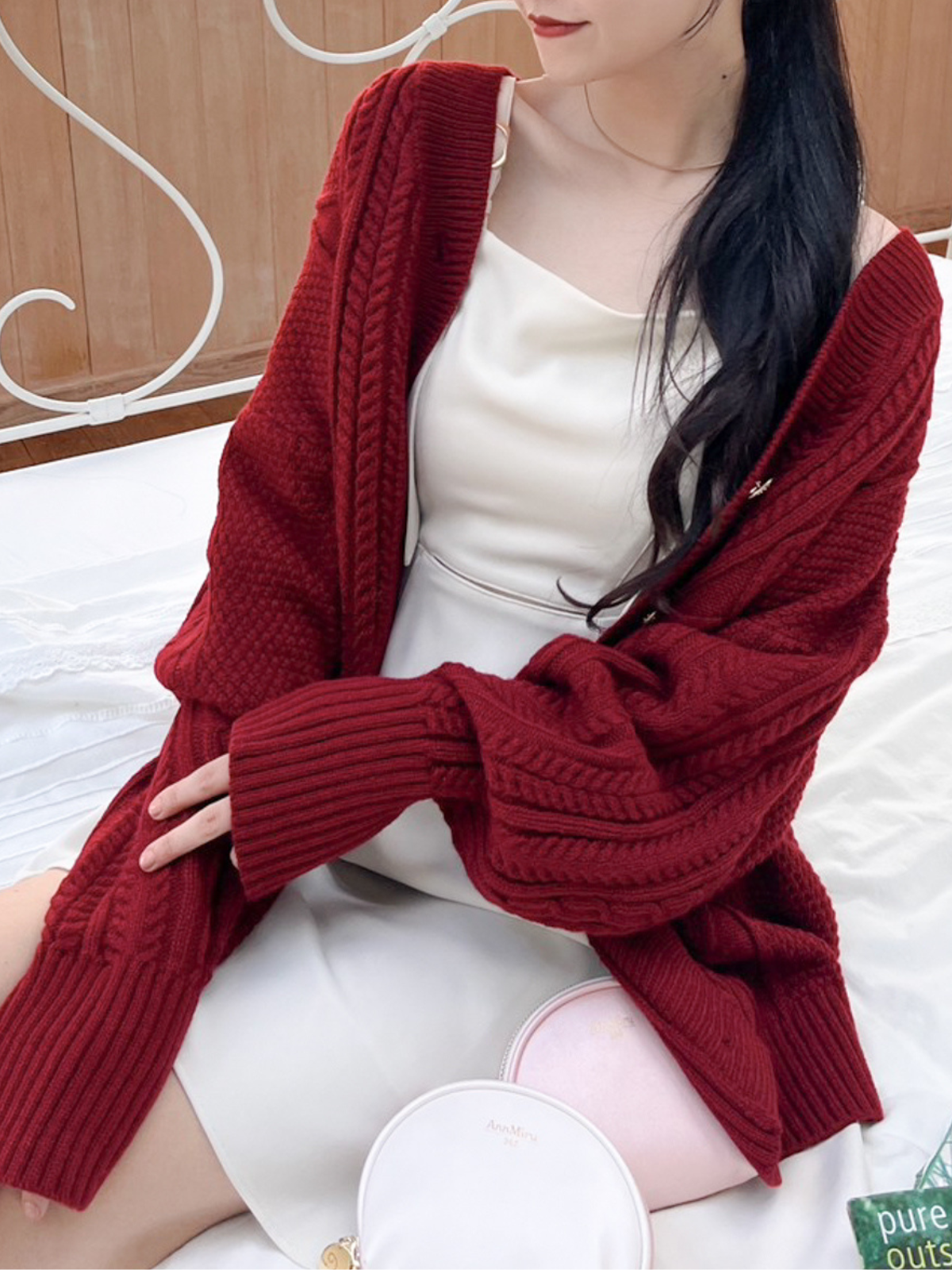 ケーブルニットカーディガン – AnnMiru