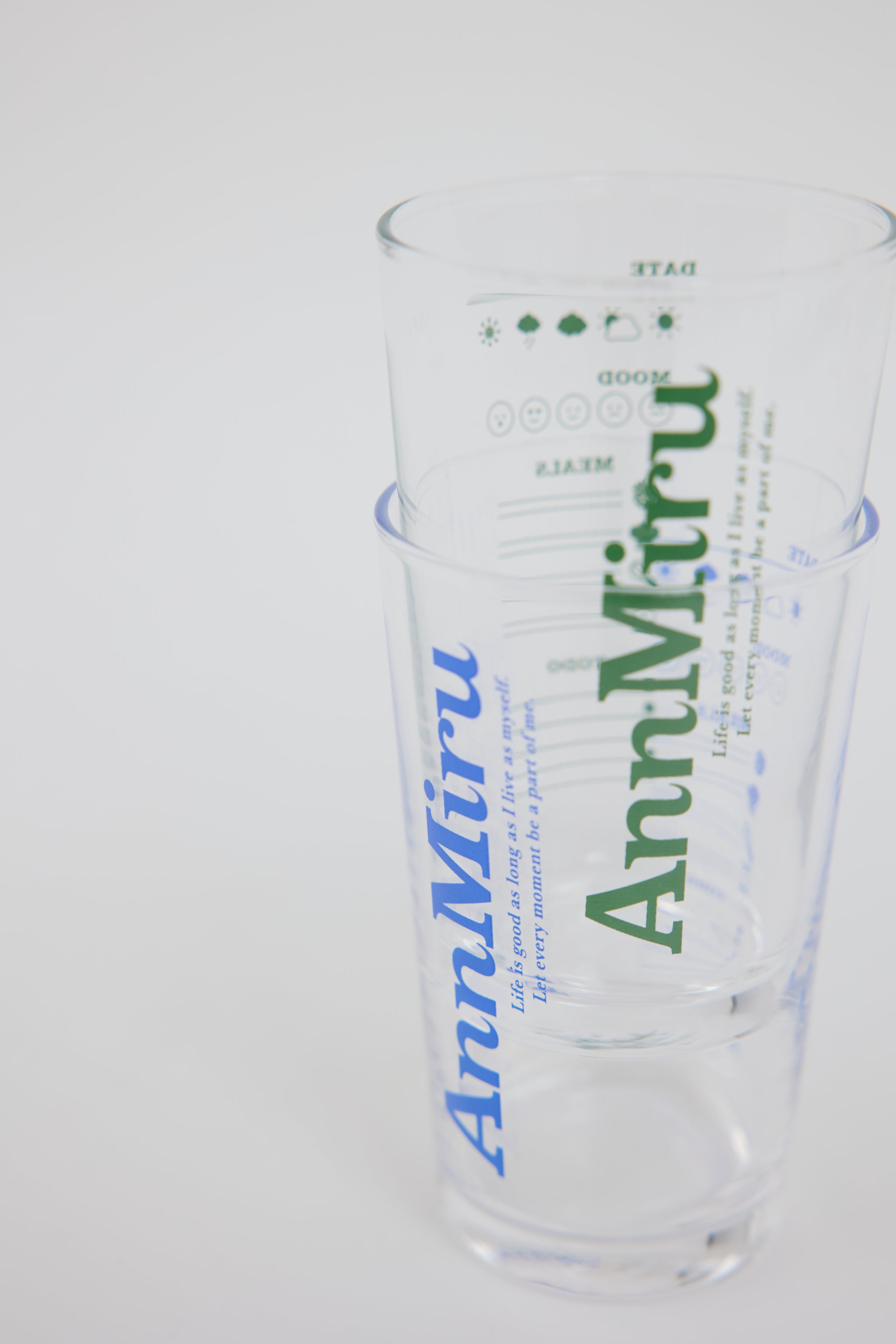 AnnMiruロゴガラスグラス